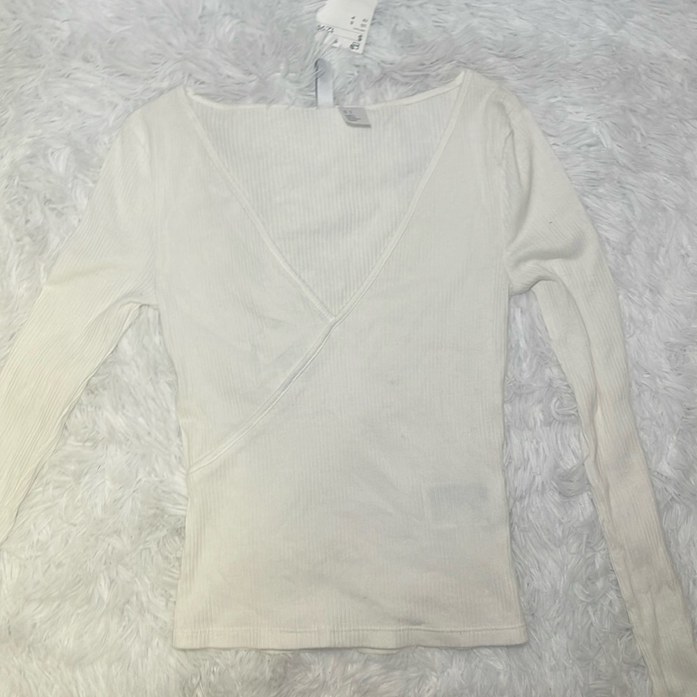 White Wrap Top